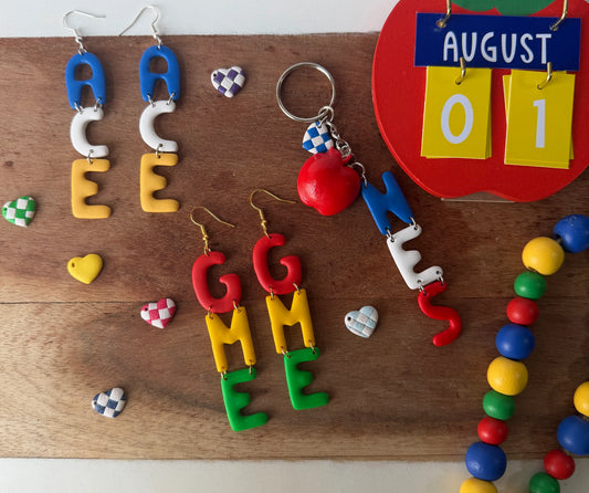 Customizable Initial Earring