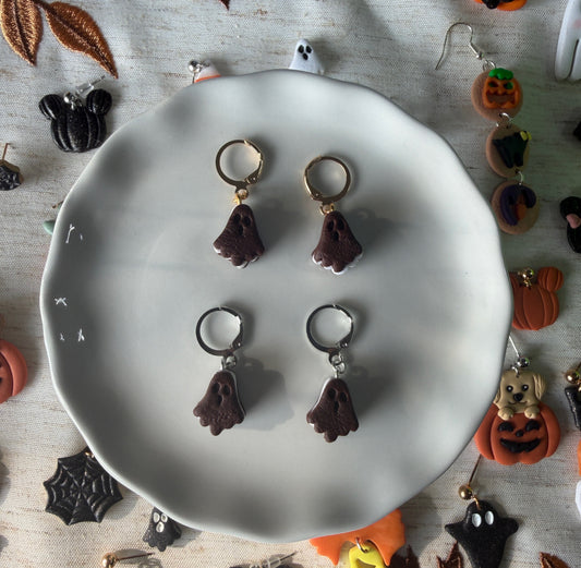 Spooky Ice Cream Sandwich Huggie Hoop Dangles
