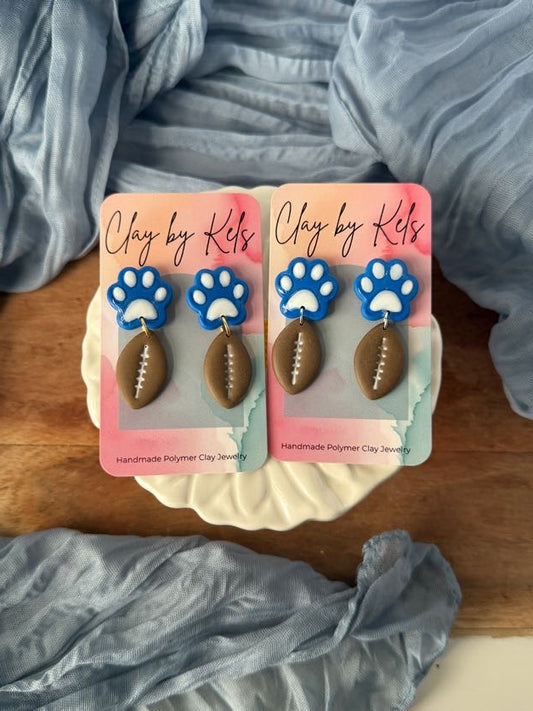 Cat Paw Football Dangle