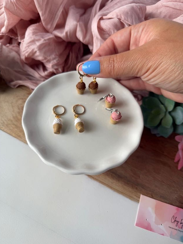 Ice Cream Mini Huggie Hoops