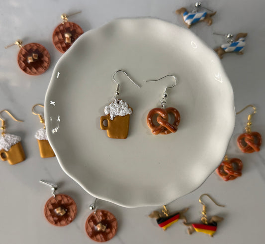 Pretzel and Beer Stein Duo Dangles